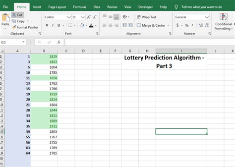 algorithm to predict lottery numbers.